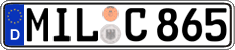 German license plate, Regular plates