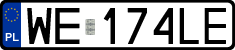 License plates of Poland, Regular car plates