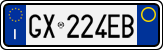 License plate of Italy, Cars (1994 year series)