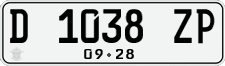 License plate of Indonesia, Regular plates