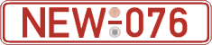 German license plate, Red license plates