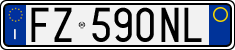 License plate of Italy, Cars (1994 year series)