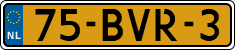 License plate of the Netherlands, Heavy Commercial Vehicles (1994 system)