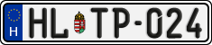 license plates of Hungary, Regular plates (2022)