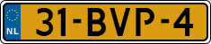 License plate of the Netherlands, Heavy Commercial Vehicles (1994 system)