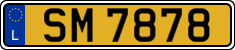 License plate of Luxembourg, 2003 year system