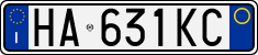 License plate of Italy, Cars (1994 year series)