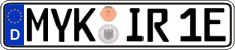 German license plate, Electric vehicles