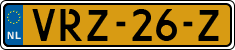 License plate of the Netherlands, Light Commercial Vehicles (1994 system)