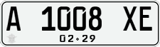 License plate of Indonesia, Regular plates