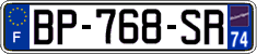 French license plate, SIV (ordinary)