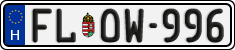 license plates of Hungary, Regular plates (2022)