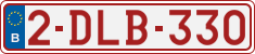 License plate of Belgium, Regular plates (2010)