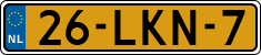 License plate of the Netherlands, Cars