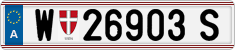 License plate of Austria, Regular plates