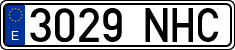 License plates of Spain, Ordinary (2000)