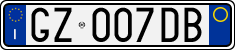 License plate of Italy, Cars (1994 year series)