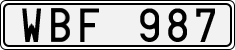 License plate of Sweden, Regular plates