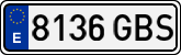 License plates of Spain, Ordinary (2000)