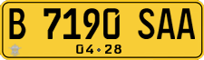 License plate of Indonesia, Commercial vehicles