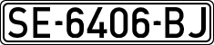 License plates of Spain, 1971 year series