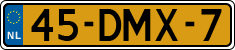License plate of the Netherlands, Military