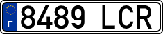 License plates of Spain, Ordinary (2000)