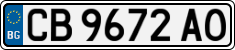 License plate of Bulgaria, Cars