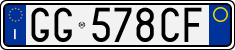 License plate of Italy, Cars (1994 year series)