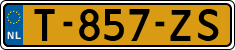 License plate of the Netherlands, Cars