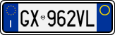 License plate of Italy, Cars (1994 year series)