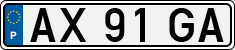 License plate of Portugal, Regular plates