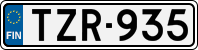 License plate of Finland, Cars