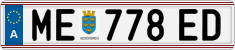 License plate of Austria, Regular plates
