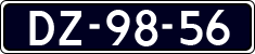 License plate of the Netherlands, Imported oldtimers (cars)