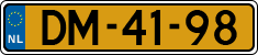 License plate of the Netherlands, Imported oldtimers (cars)