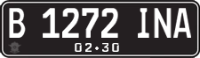 License plate of Indonesia, Regular plates