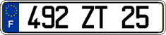 French license plate, FNI