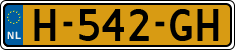 License plate of the Netherlands, Cars