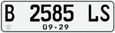 License plate of Indonesia, Regular plates
