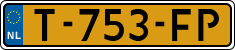License plate of the Netherlands, Cars