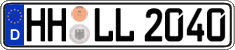 German license plate, Regular plates