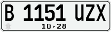 License plate of Indonesia, Regular plates