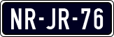 License plate of the Netherlands, Cars