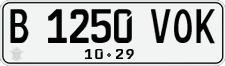 License plate of Indonesia, Regular plates