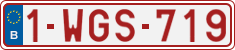 License plate of Belgium, Regular plates (2010)