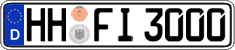German license plate, Regular plates