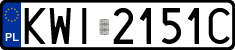 License plates of Poland, Regular car plates