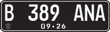 License plate of Indonesia, Regular plates