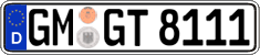 German license plate, Regular plates